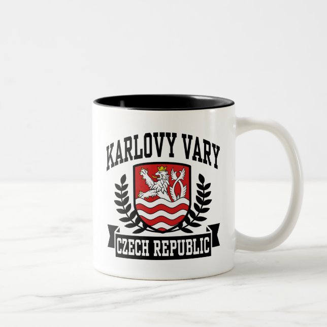 Caneca De Café Em Dois Tons Karlovy Vary (Direita)