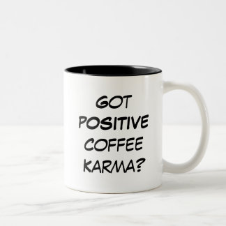 Caneca De Café Em Dois Tons Karmas positivas obtidas do café?