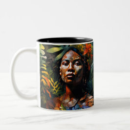 Caneca De Café Em Dois Tons "Karuma" Sonho Selvagem - Mulheres Na Amazônia