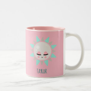 Caneca De Café Em Dois Tons Kawaii Cuteness Sunshine