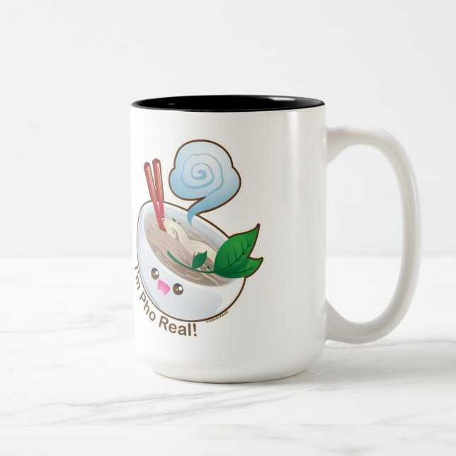 Caneca De Café Em Dois Tons Kawaii Pho real (Direita)