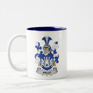 Caneca De Café Em Dois Tons Kelly Coat of Arms Two-Tone Coffee Mug