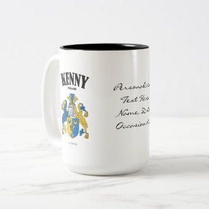 Caneca De Café Em Dois Tons Kenny Family Crest, Tradução e Significado