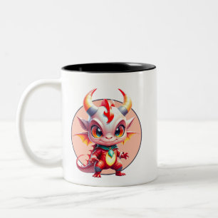 Caneca De Café Em Dois Tons Kensi Bebê Dragão