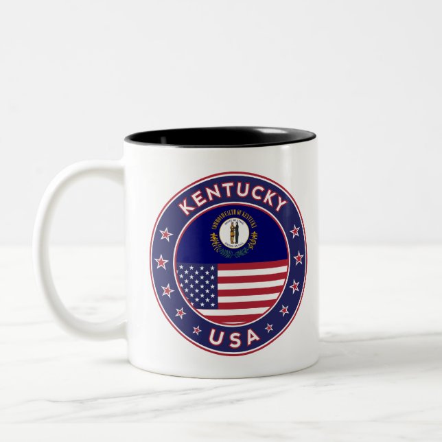 Caneca De Café Em Dois Tons Kentucky (Esquerda)