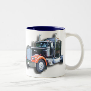 Caneca De Café Em Dois Tons Kenworth Truck Mug