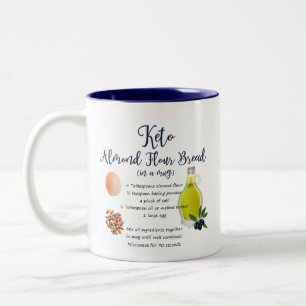 Caneca De Café Em Dois Tons Keto Almond Flour Bread Mug
