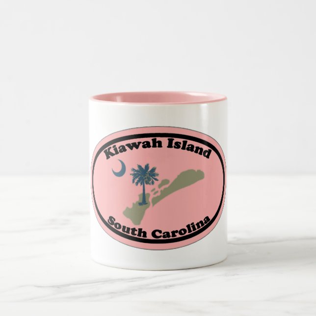 Caneca De Café Em Dois Tons Kiawah Island. (Centro)