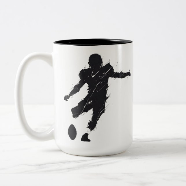 Caneca De Café Em Dois Tons Kickoff Silhouette (Esquerda)