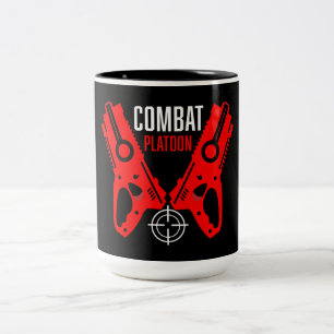 Caneca De Café Em Dois Tons Kids Toy Gun Batalha Natal