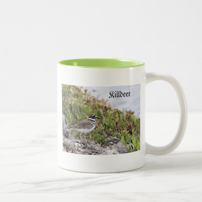Caneca De Café Em Dois Tons Killdeer Bird, Mug (Direita)