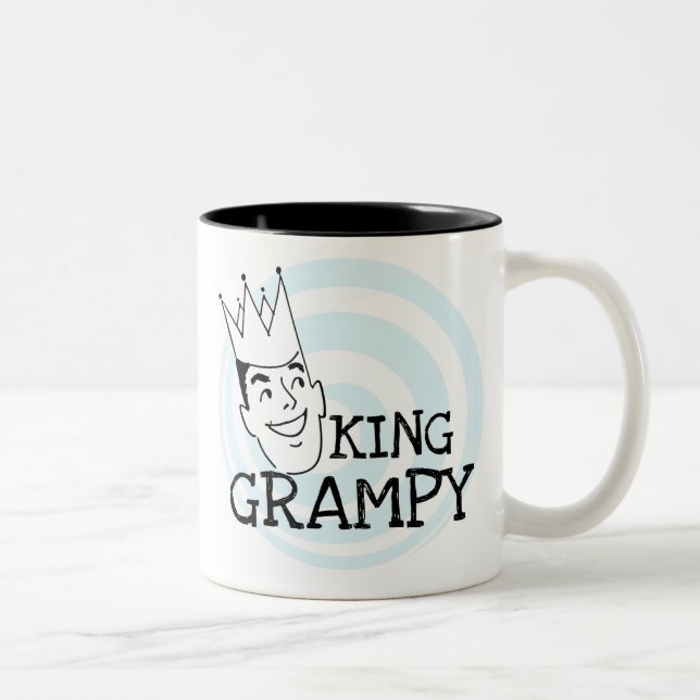 Caneca De Café Em Dois Tons King Grampy Camisetas e presentes (Direita)