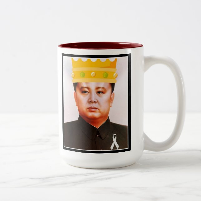 Caneca De Café Em Dois Tons King Kim Jong Il* Mug (Direita)