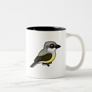 Caneca De Café Em Dois Tons Kingbird ocidental de Birdorable