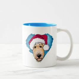 Caneca De Café Em Dois Tons KiniArt Airedale Café Mug