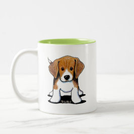 Caneca De Café Em Dois Tons KiniArt Beagle Pup