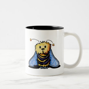 Caneca De Café Em Dois Tons KiniArt Bee Bee Coffee Mug De Dois Tons