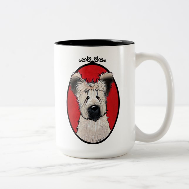 Caneca De Café Em Dois Tons KiniArt Briard Mug (Direita)