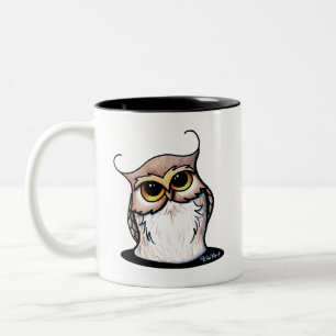 Caneca De Café Em Dois Tons KiniArt Owl