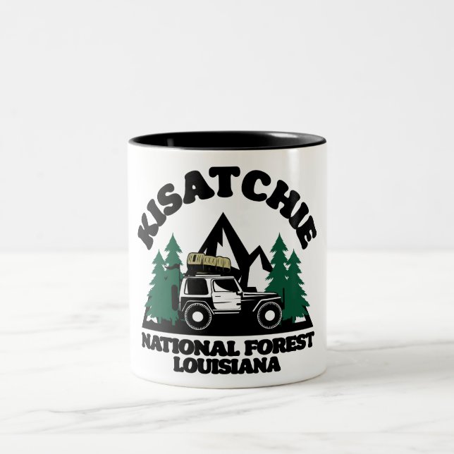 Caneca De Café Em Dois Tons Kisatchie National Forest Louisiana (Centro)