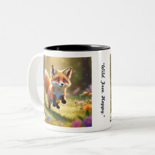Caneca De Café Em Dois Tons "Kit de Raposa Solto"