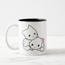 Kitten Love Two Toned Mug