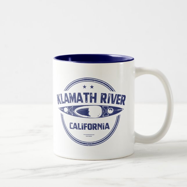 Caneca De Café Em Dois Tons Klamath River, Califórnia (Direita)