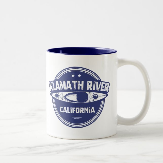 Caneca De Café Em Dois Tons Klamath River, Califórnia (Direita)