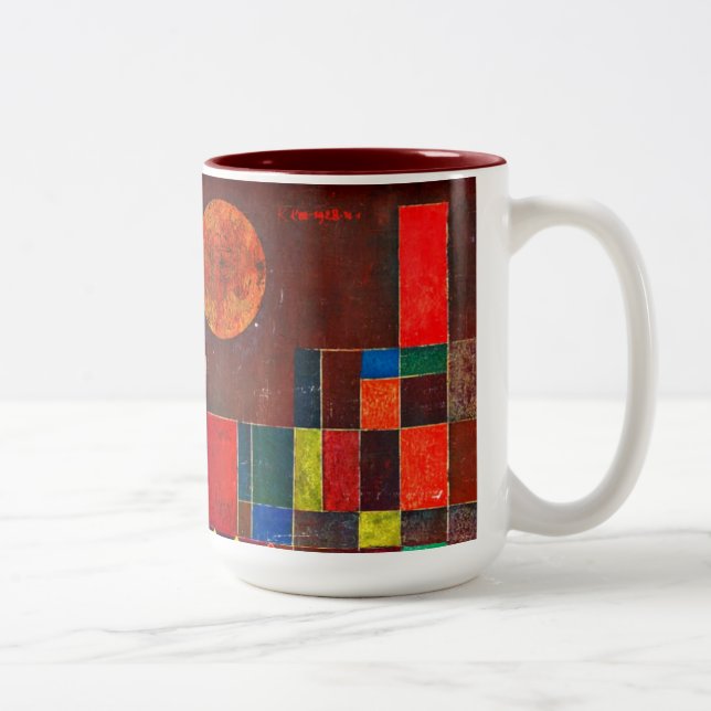 Caneca De Café Em Dois Tons Klee - Castelo e Sol (Direita)