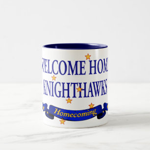 Caneca De Café Em Dois Tons Knighthawks Home bem-vindo