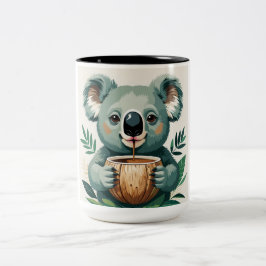 Caneca De Café Em Dois Tons Koala Bebe Café Mug