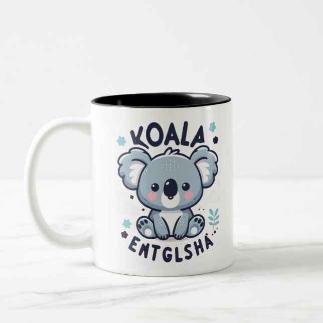 Caneca De Café Em Dois Tons Koala Charm (Esquerda)