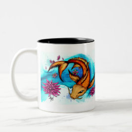 Caneca De Café Em Dois Tons Koi Dois Tone Mug