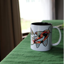 Koi Pond Fish Trabalho de arte