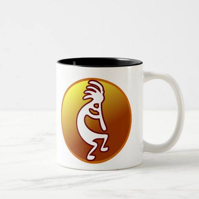 Caneca De Café Em Dois Tons Kokopelli (Direita)