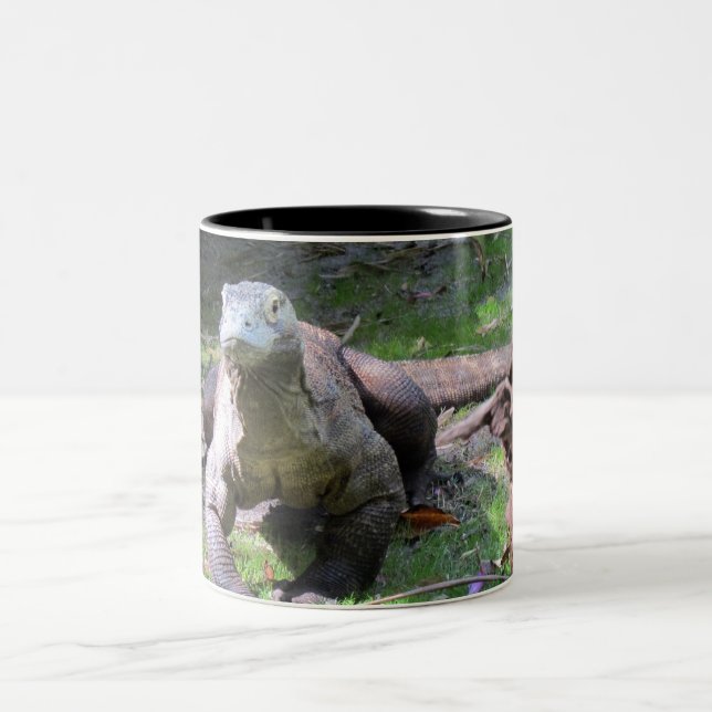 Caneca De Café Em Dois Tons Komodo Dragon (0606) (Centro)