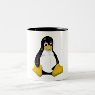 CANECA DE CAFÉ EM DOIS TONS KONTRA QUE SITUA LINUX TUX