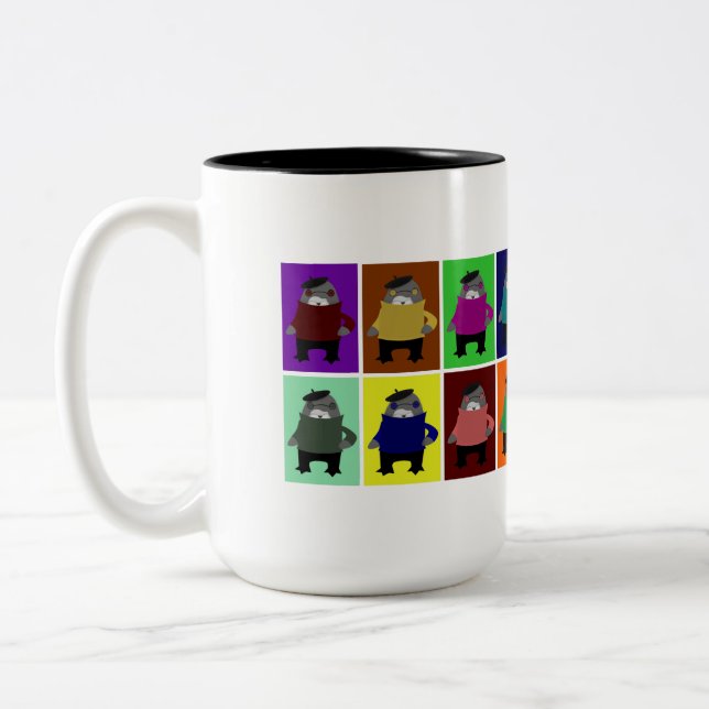 Caneca De Café Em Dois Tons Kororas - Pop (Esquerda)
