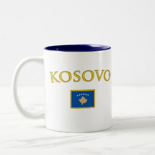 Caneca De Café Em Dois Tons Kosovo dourado