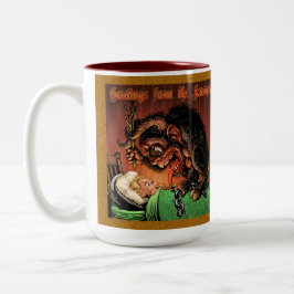 Caneca De Café Em Dois Tons Krampus Mug
