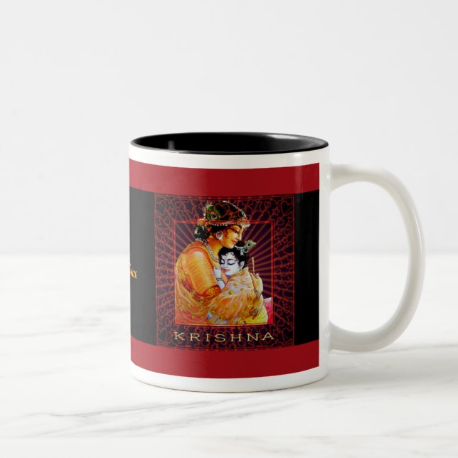 Caneca De Café Em Dois Tons KRISHNA Mug (Direita)