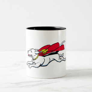 Caneca De Café Em Dois Tons Krypto o cachorro