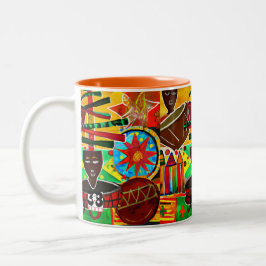 Caneca De Café Em Dois Tons Kwanzaa