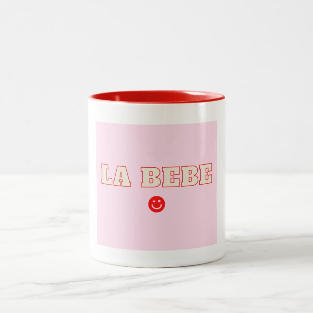 Caneca De Café Em Dois Tons La Bebe Mug (Centro)