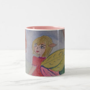 Caneca De Café Em Dois Tons Lã-borboleta