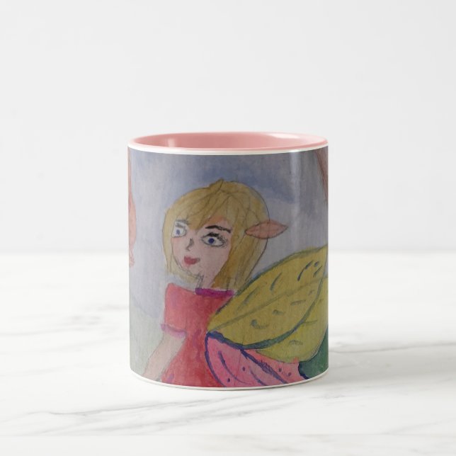 Caneca De Café Em Dois Tons Lã-borboleta (Centro)
