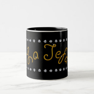 Caneca De Café Em Dois Tons La Jefa Bling