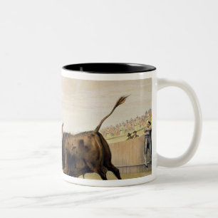 Caneca De Café Em Dois Tons La Suerte de la Capa, 1865 (litho da cor)