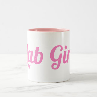 Caneca De Café Em Dois Tons Lab Girl Laboratory Technicst Girl Mug