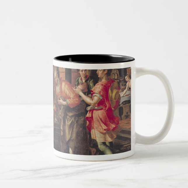 Caneca De Café Em Dois Tons Laban que apresenta Eliezer a seu pai, 1562 (Direita)
